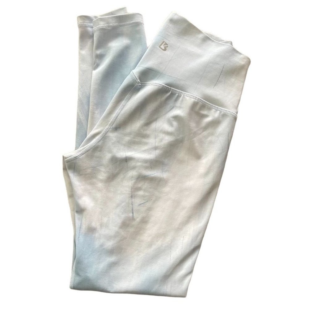 Buff Bunny Size XS Blue White High Waist Graphic Leggings